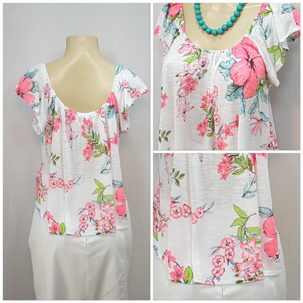 AEROPOSTALE, Pullover Floral Top, size XS - Picture 5 of 8